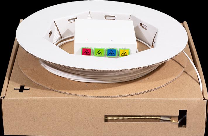 Produktbild LogiLink FTTH-Spleiábox, 4x SC/APC, 20 m Verlegekabel, weiá (Spleissbox)