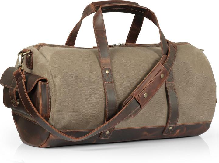 Immagine prodotto Only-Bags.Store Borsa weekender fatta a mano con la migliore pelle, borsa da viaggio di alta qualità e resistente