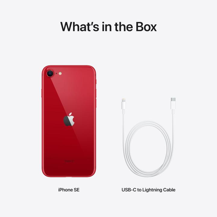 Actual product image Apple iPhone SE (3rd Gen) (128 GB, (PRODUCT)​RED, 4.70", SIM + eSIM, 12 Mpx, 5G)