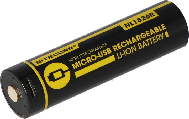 Actual product image Nitecore 18650 USB Akku 2600mAh NL1826r