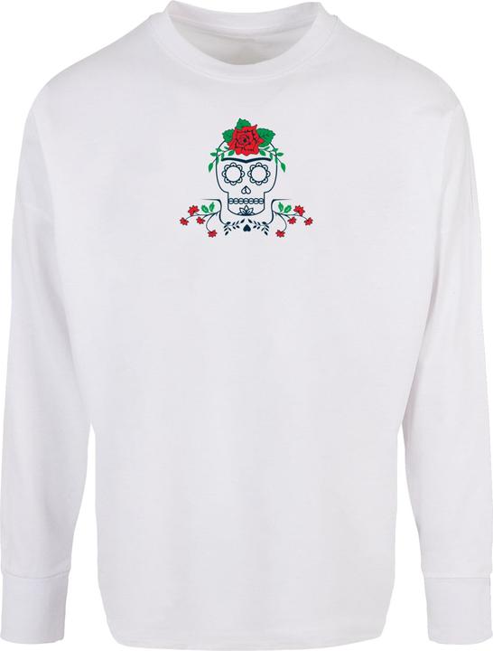 Merchcode Ladies Frida Kahlo - Death Oversized Cut On Sleeve Longsleeve - 116099
