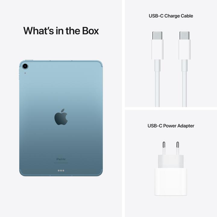Actual product image Apple iPad Air 2022 (5. Gen) (5G, 10.90", 64 GB, Blue)
