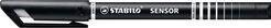 Image du produit STABILO SENSOR F Finliner avec taille-crayon à ressort (Noir, 1 x)