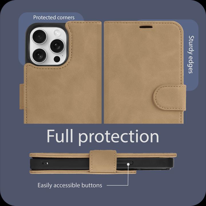 Actual product image Cazy Detachable wallet case for iPhone 15 Pro, detachable case, Magfit, 2-in-1 design (Apple iPhone 15 Pro)