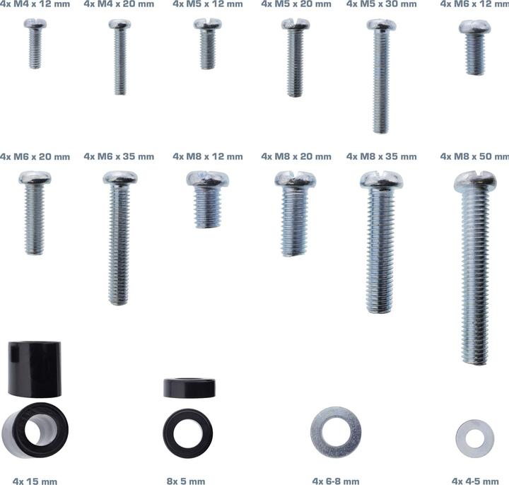 InLine Schraubenset 68-teilig für TV-Wandhalterung (Screw)