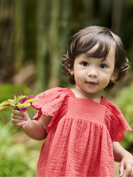 Immagine prodotto Vertbaudet Baby Musselin-Kleid mit Volantärmeln (92)