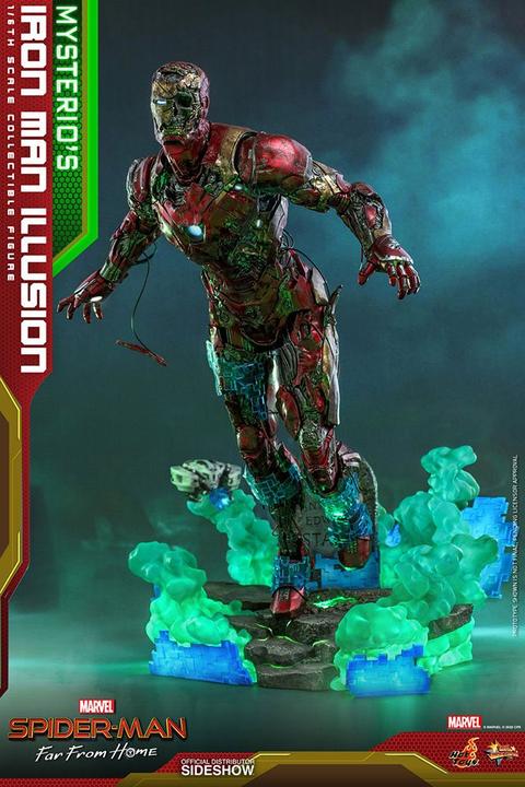 Actual product image Hot Toys Spider-Man: Far From Home "Mysterio's Iron Man Illusion" 1/6 Scale Figure