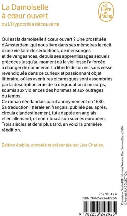 Produktbild La damoiselle à coeur ouvert ou l'hypocrisie découverte (Französisch, Anonyme, 2024)