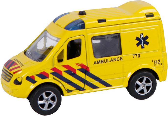 2-Play Druckguss Pull Back Ambulance NL Licht und Ton