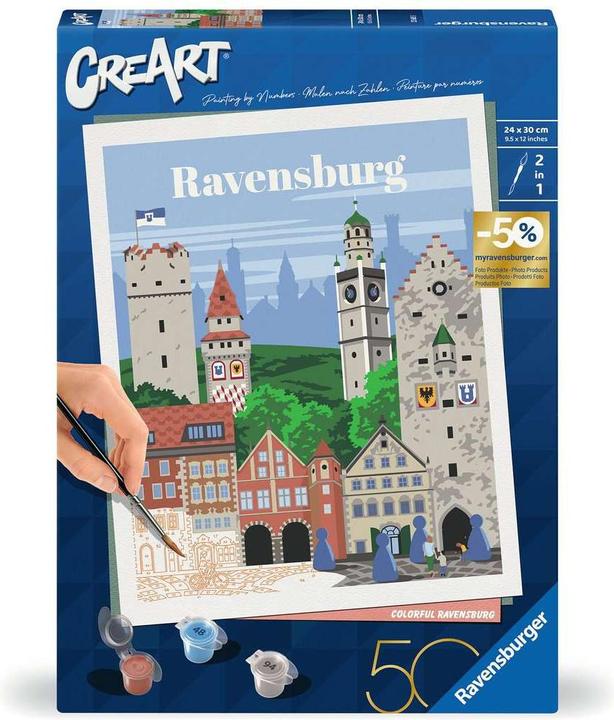 Produktbild Ravensburger CreArt - Malen nach Zahlen Colorful Ravensburg