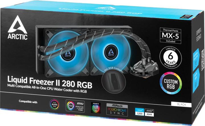 Image du produit Arctic Liquid Freezer II-280 RGB Noir avec contrôleur