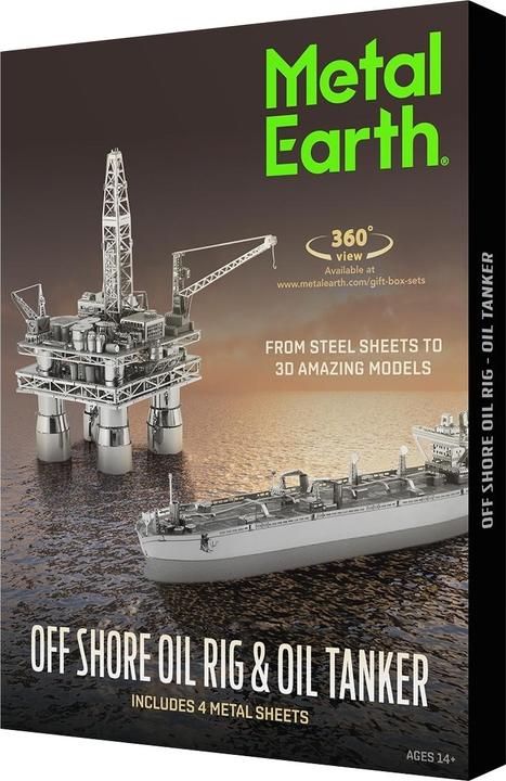 Immagine prodotto Metal Earth constructie speelgoed Offshore Oil Rig e scatola regalo petroliera