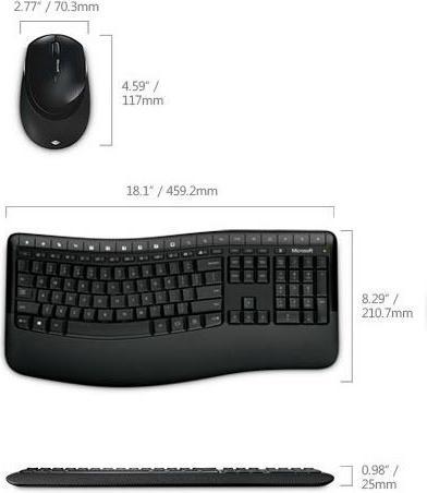 Image du produit Microsoft Comfort Desktop 5050 (CH, Sans fil)