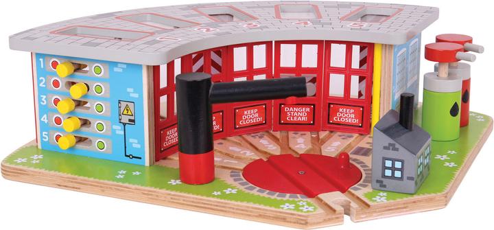 Immagine prodotto Bigjigs Trasferimento Premium su rotaie di legno per 5 treni