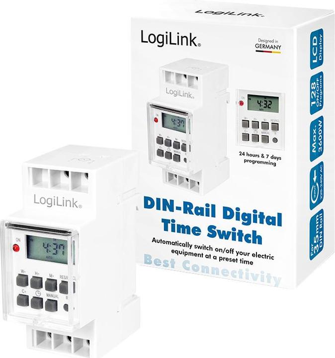 Actual product image LogiLink Automatic power switch (DIN rail mounting possible)