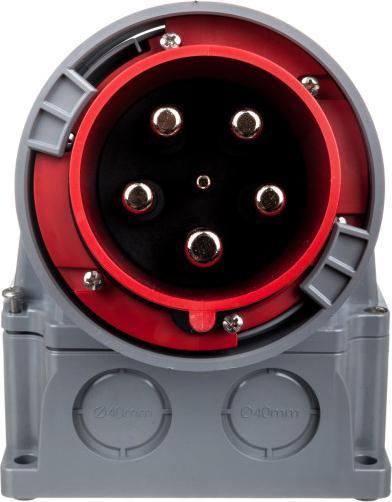 Actual product image PCE CEE 125A 400V 5p Wallmount Male (CEE 125/5)