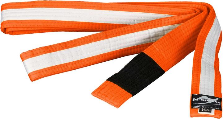 Ju-Sports Bjj Kindergürtel orange mit weissem Streifen