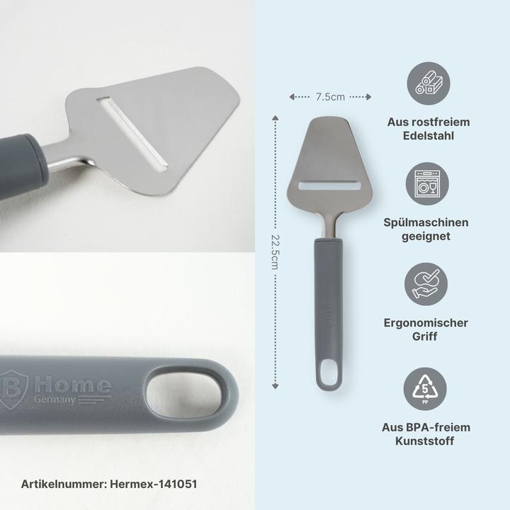 Produktbild B-Home 3-tlg. Set Sparschäler und Käsehobel Küchenwerkzeug Edelstahl-Schälset