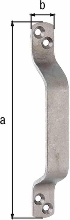Immagine prodotto GAH Alberts Alberts 361440 Maniglia per cancello in acciaio inox 168 x 20 mm (Maniglia della porta)
