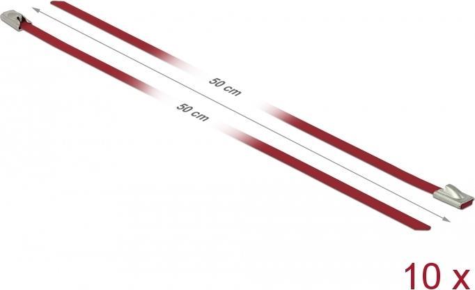 Actual product image Delock Stainless steel cable tie 500x4,6 10 pcs. (Plastic cable ties, 500 mm, 10 pcs.)