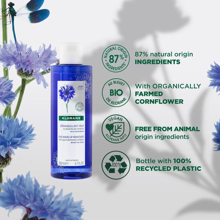 Produktbild Klorane Augen-Make-up-Entferner mit BIO-Kornblume Empfindliche Augen (Make-Up Entferner, 200 ml)