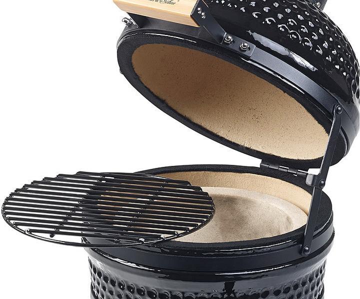 Image du produit Rosenstein & Söhne Gril boule céramique Kamado 2en1 & Fumoir