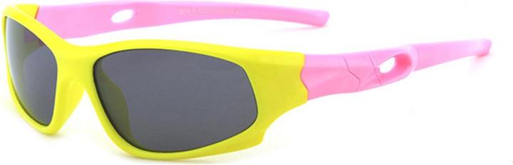 Produktbild Techsuit - Sunglasses Polarised (816-C2) - for Kids, Sport Type - Bright Yellow / Pink