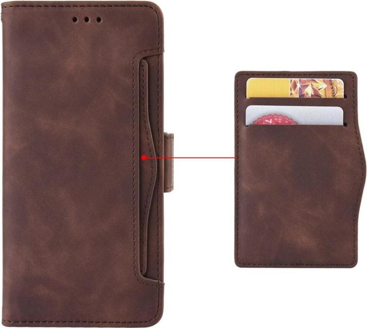 Produktbild Cover-Discount OPPO Reno8 - Etui mit vielen Kartenfächer braun (Oppo Reno 8)
