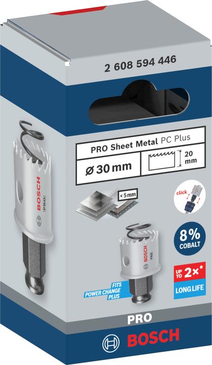 Productafbeelding Bosch Professional Zubehör PRO Plaatmetaal PC Plus gatenzaag, 30 mm (30 millimeter)