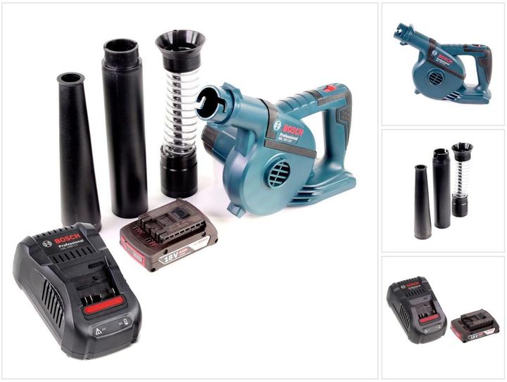 Productafbeelding Bosch Professional Bosch GBL 18 V-120 accu bladblazer met 1x Bosch GBA 18V 2.0 Ah accu + GAL 1880 CV lader (Oplaadbare batterij, Bladzuiger)
