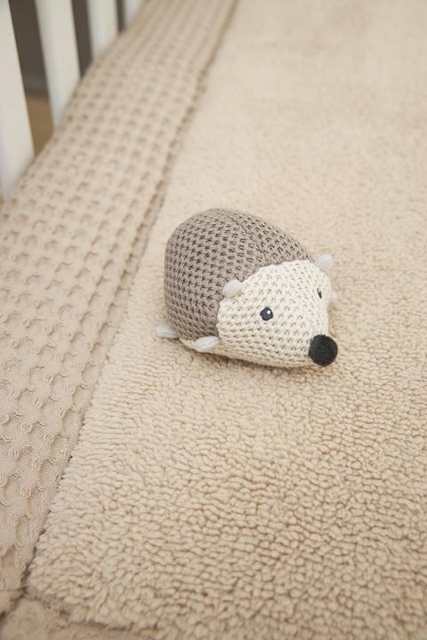 Meyco Baby Waffle Teddy Playpen Pad - sand (80 cm, 100 cm)