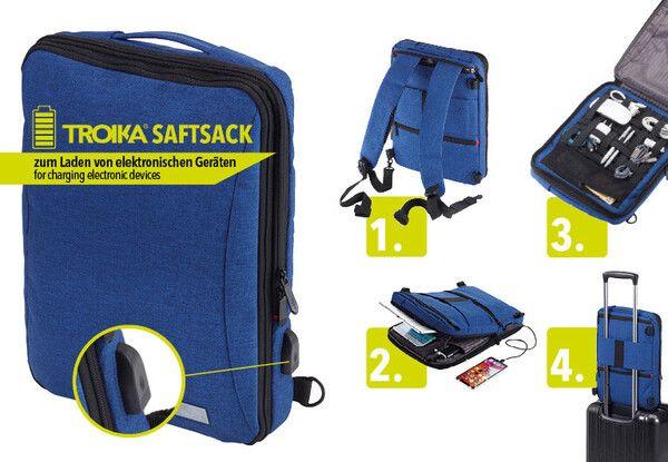 Image du produit Troika SAFTSACK Sac à dos professionnel, bleu