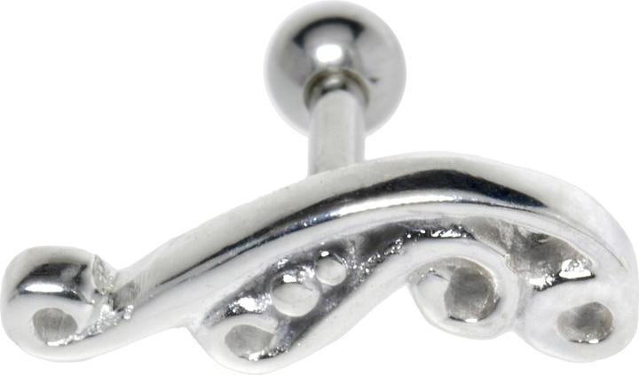 Produktbild Bijouteria Ohrpiercing (Chirurgenstahl 316L mit Messing mit Silberbeschichtung)