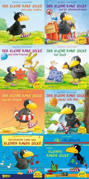 Produktbild Pixi-Bundle 8er Serie 193. Der kleine Rabe Socke (Deutsch, Nele Moost, 2012)