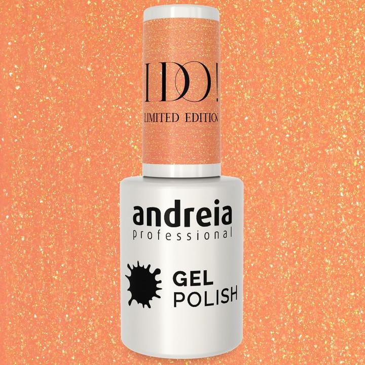 Produktbild Andreia Professioneller Semi-Permanent-Nagellack I DO Limited Collection Farbe ID2 Nude mit Gol (ID2 Nackt mit Gold Funkeln, Gel-Effekt Nagellack)