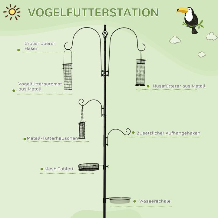 Image du produit PawHut Distributeur de graines pour oiseaux