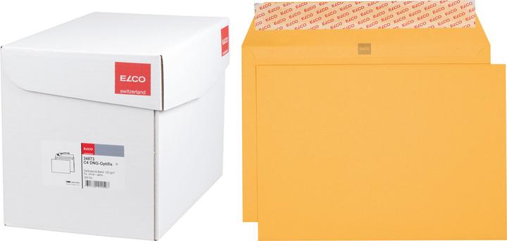 Produktbild Elco Briefumschläge Office Gelb Bank in Bürogrosspackung (C4, 250 x)