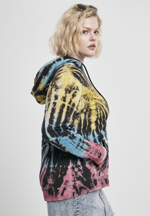 Immagine prodotto Urban Classics Felpa con cappuccio Tie Dye da donna (S)