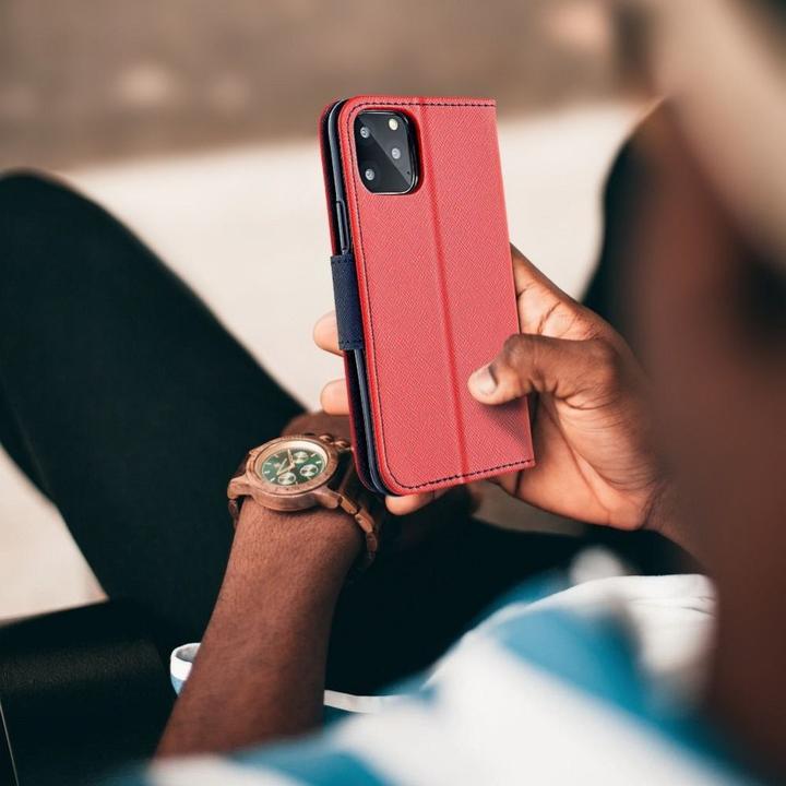 Immagine prodotto Partner Telecom Book case OEM FANCY Book case for HUAWEI P30 Lite red/navy (Huawei P30 Lite)