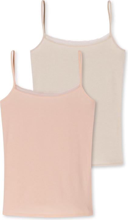 Produktbild Schiesser 2er Pack Cotton Lace Spaghetti Top (48)