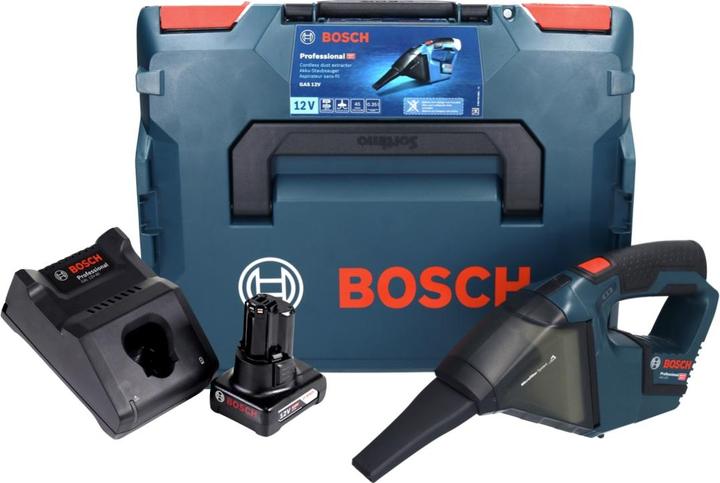 Produktbild Bosch Hausgeräte Bosch GAS 12V Professional Akku Staubsauger 12 V 0,35 l + 1x Akku 6,0 Ah + Ladegerät + L-Boxx