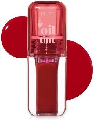 Actual product image Etude House ETUDE Dear Darling Oil Tint #1 Real Cherry 4.2g High Moisturizing and Strong Hydrating Lip Oil Lip G (#1 Real Cherry)