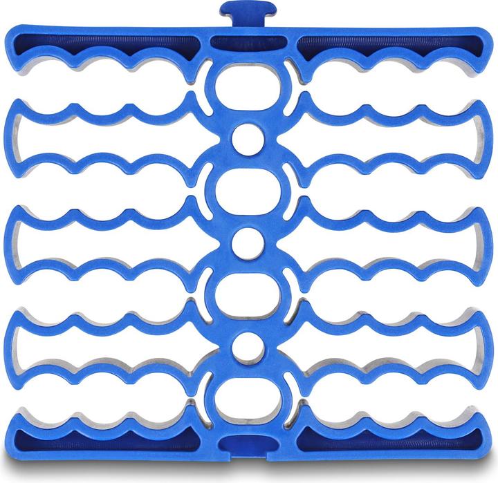 Immagine prodotto Delock Organizzatore di cavi con 24 ingressi per cavi blu