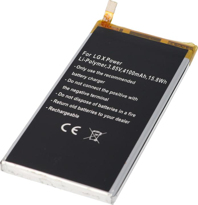 Actual product image AccuCell Akku LG X Power, Li-Polymer, 3,85V,, 15,8Wh, built-in, ohne Werkzeug