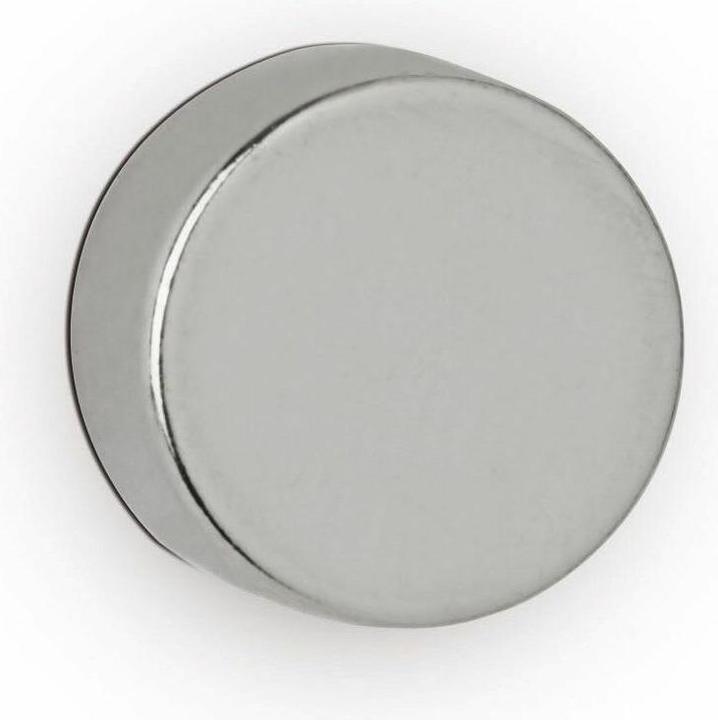 Immagine prodotto Maul Magnete a disco al neodimio, 10 mm, forza di tenuta: 2,6 kg, argento Diametro: 10 mm / Altezza: 5 (10 x)