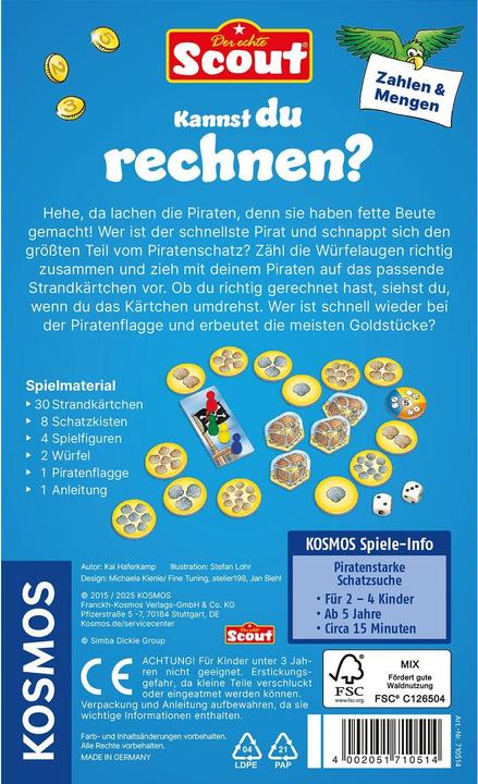 Energie-Label Kosmos Der echte Scout Kannst du Rechnen? (Deutsch)