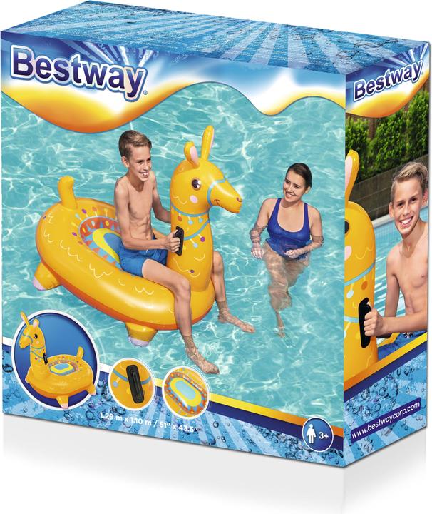 Image du produit Bestway 51" x 43.5"/1.29m x 1.10m Llama Kiddie Ride-On