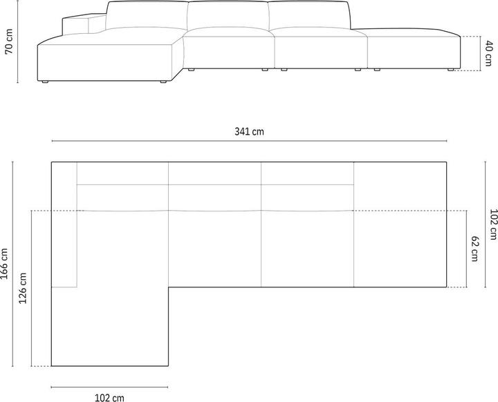 Actual product image Micadoni Jodie (Corner sofa)