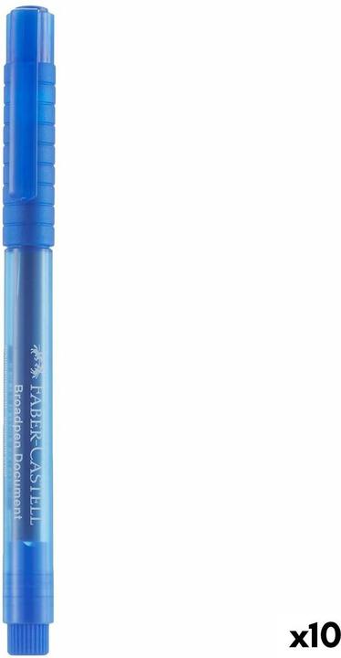 Actual product image Faber-Castell Finepen/Broadpen Document (Blue, 10 x)
