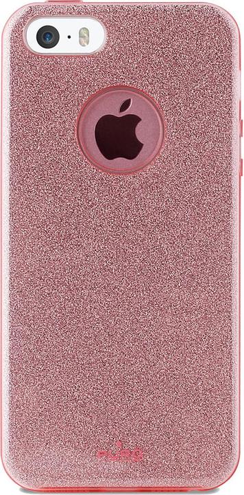 Produktbild Puro Glitter Shine iPhone 5/5S/SE róż zł oty/rose gold IPC5SHINERGOLD (Apple iPhone 5)